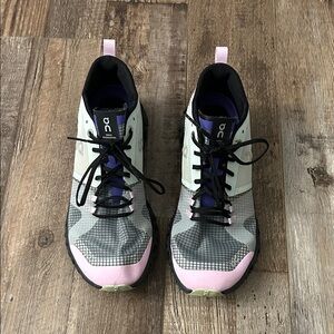On Running Women's Shoes - Pink, Black, and Gray